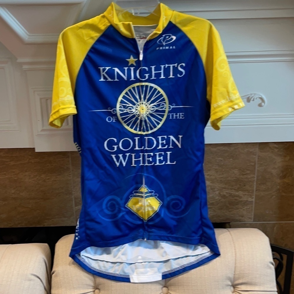 men’s PRIMAL CYCLING Knights Golden Wheel Jersey
